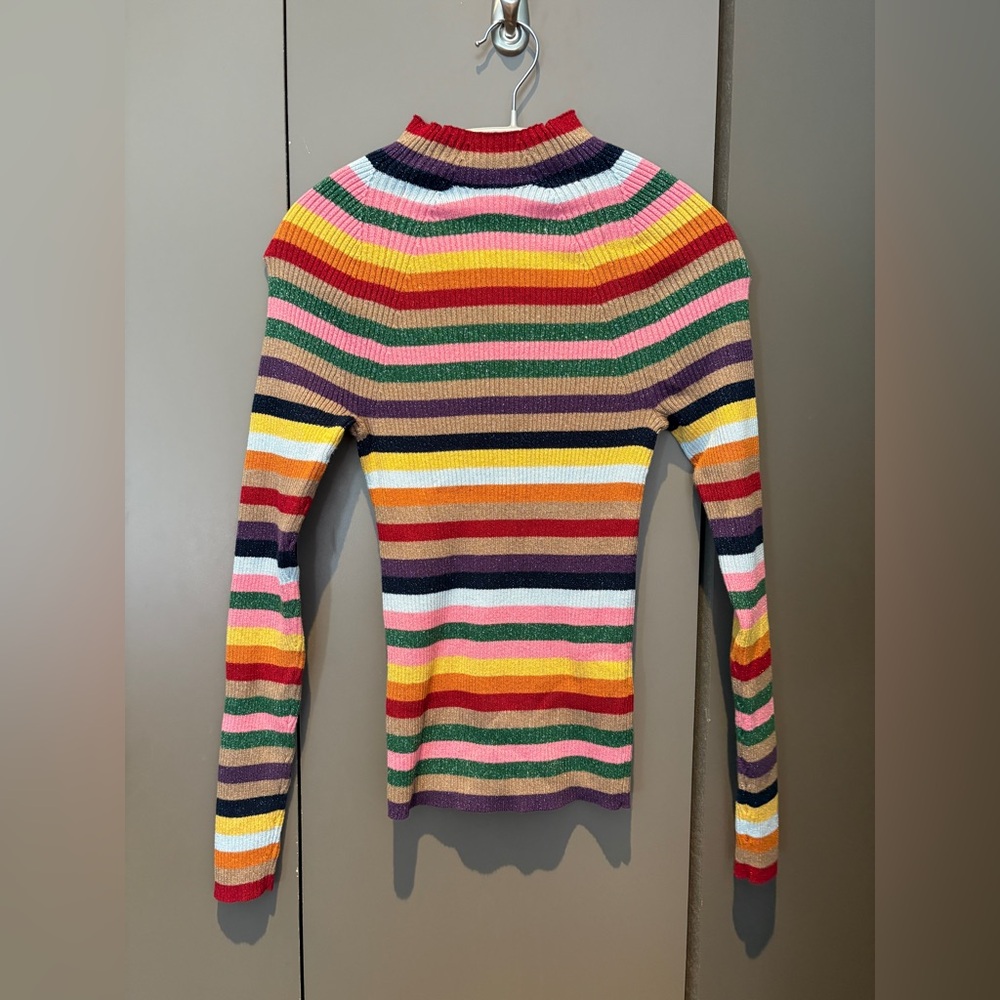 Boden multicolored stripe metallic sweater, small - Picture 6 of 10